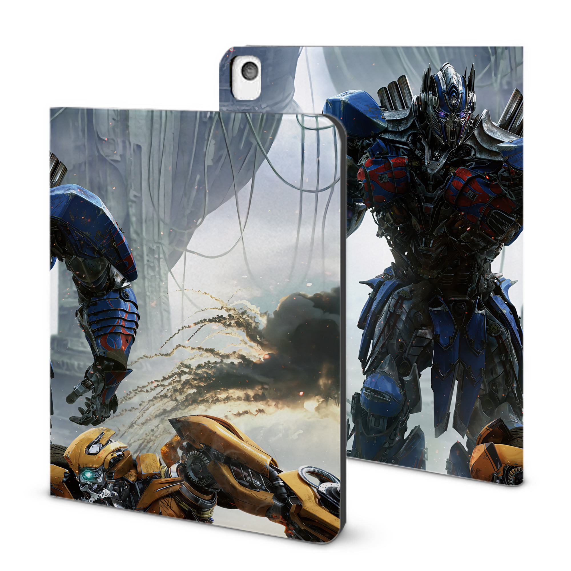 （画像用） Transformers トランスフォーマー IPadケース ペンホルダー付き ブックスタイルデザイン